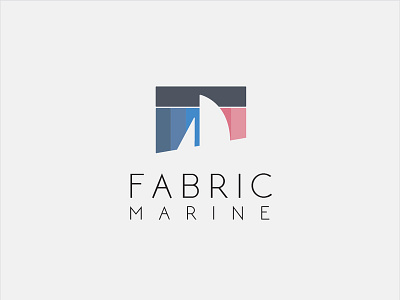 Logo design for the yacht upholstery fabric retailer fabric logo logo design logo yacht minimalist design yachts