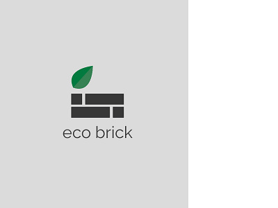 Ecological Brick Manufacturer Logo architecture brick brick manufarcturer eco eco friendly logo minimal modern logo sustanable