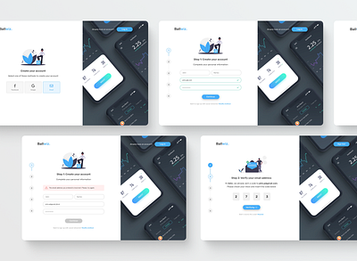 Ballwiz sign up bet betting design sign up sports ui ux