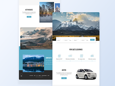 South Campers - Homepage branding campers design landing page travel ui ux