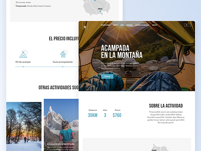 South Campers - Tours branding camper design landing page travel ui ux