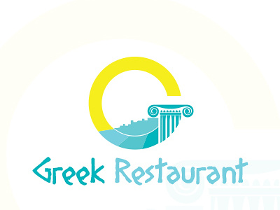 Greek Restaurant Logo ai brand creative design eps greek logo restaurant template