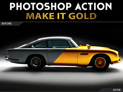 Make it Gold Action Photoshop action alchimist gold photoshop professional
