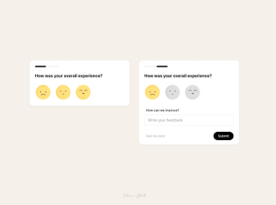 Feedback Form emoji feedback feedback form form review smiley ui ux