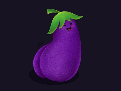 My hump my hump my hump 2d butt design drawing eggplant emoji healthy food hump hump day illustration procreate twerk twerkin vector vegetables veggie