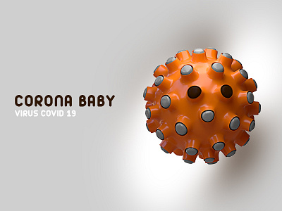 Corona Baby 3d art 3d artist 3dsmax concept corona coronavirus covid19 typography virus