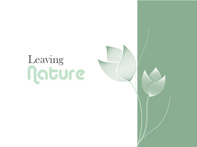 Leaving Nature flat flat design flat illustration home page design homepage