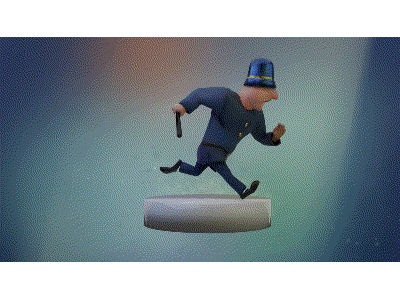 Keep running! 3d animation animations blender cartoon vintage