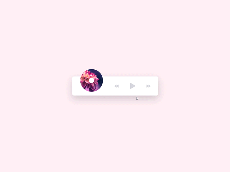 Coded Music Player animation design interaction music player ui ux