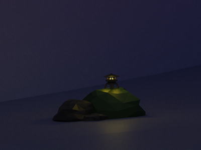 Low Poly Japanese Lantern