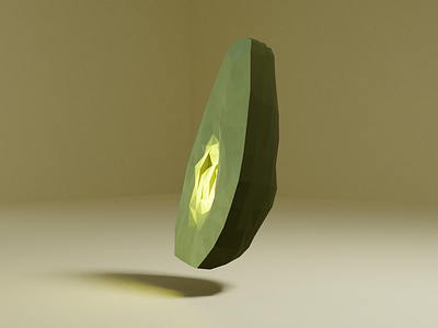 Low Poly Avocado