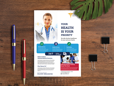 Health & Medical Doctors Flyer design illustration medical flyer