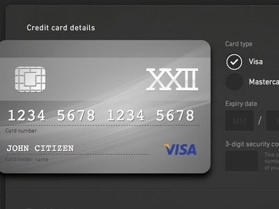 Credit card details checkout ecommerce payment