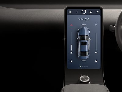 Volvo console car console dash hmi s90 vehicle volvo
