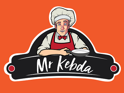 Mr Kebda ; chef logo branding character design illustration logo concept logo design mascot design mascot logo