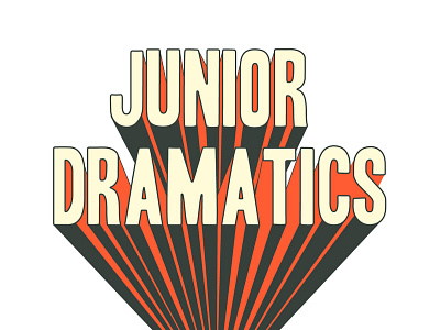Junior Dramatics Logo Mock-Up 3 branding design illustration logo typography vector