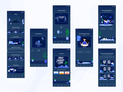 Happit app app ui appdesign appdesigner blue design designer ui ux