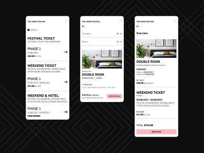 The Crave Festival design festival mobile ui ux