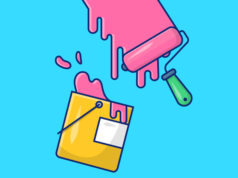 Paint and bucket by KOIOS design on Dribbble