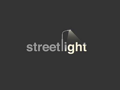 STREETLIGHT WORDPLAY city conception design flat design graphic design icon illustration lamp light logo play sticker street streetlight vector word wordplay