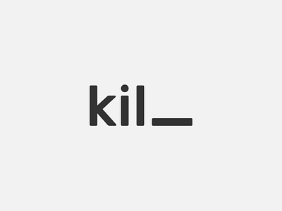 WORDPLAY KILL conception dead death design flat design graphic design icon illustration kill killed killer logo logoconcept logodesign vector