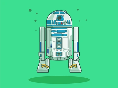 Star Wars R2D2 anakin skywalker c3po conception dark vador design fighter jet flat design galaxy game graphic design illustration logo r2d2 star wars star wars day vector