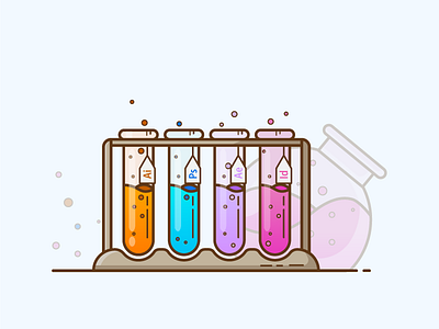 Adobe Chemistry adobe after effect branding bubble chemistry color conception design dribbble flat design graphic design illustration illustrator labo laboratory logo photoshop test tube ui vector