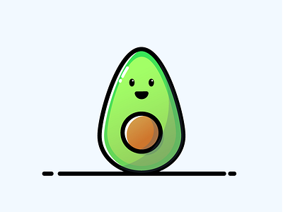 Cute Avocado Avo-cute-do by Breton Brander on Dribbble