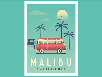 Malibu Vintage poster