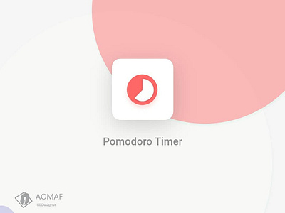 pomodoro app icon adobexd appicon appicons daily daily ui dailyui design frontend illustration mobile app mobile ui ui uiux webdesign