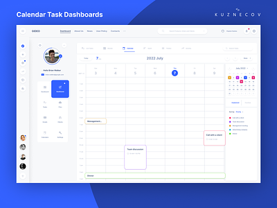 Calendar Task Dashboards