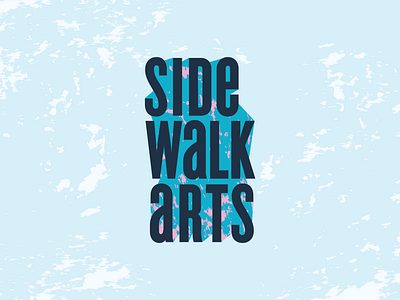Sidewalk Arts Exploration art chalk design festival logo scad sidewalk