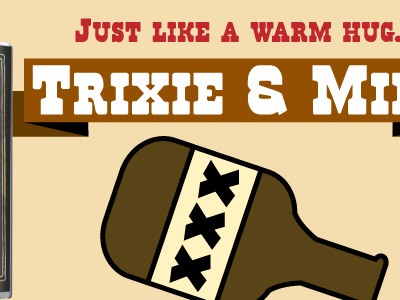 Trixie & Milo Flasks banner brand promotional