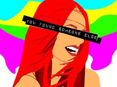 You Found Someone Else debut first shot illustrator type vector vector art