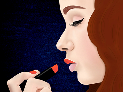 The perfect shade beauty illustration lipstick procreate woman