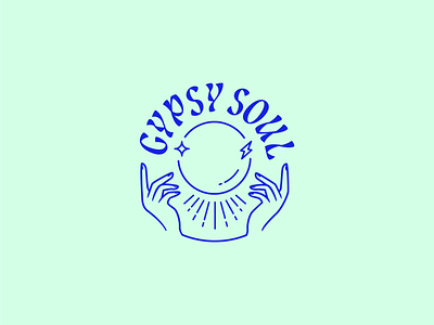 Gypsy Soul Logo brand branding illustration logo logo design mystic psychedelic resell retail shop thrift type typogaphy vintage