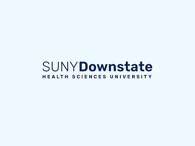 SUNY Downstate Logo brand identity branding hospital hospital logo idenity identity design logo medical medical school typography university university logo