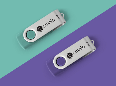 omnia flashdrives brand identity branding branding and identity branding concept branding design flashdrive logo logo design logodesign logotype tech tech logo