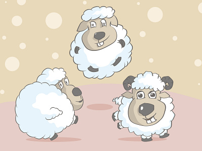 SHEEP VECTOR animal animal character cartoon character art cute illustration portfolio sheep vector