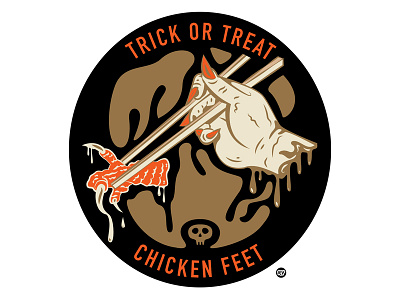 Halloween Trick or Treat T-shirt Series Chicken Feet