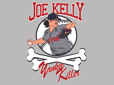 Yankee Killer boston globe boston red sox illustration joe kelly mlb new york yankees photoshop procreate redsox yankees