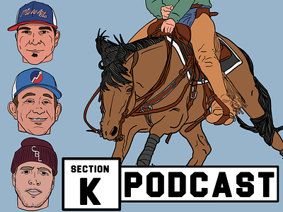 Section K Podcast adobe adobe illustrator draw design horses illustration illustrator logo photoshop procreate