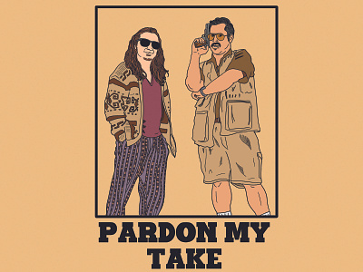 PMT x The Big Lebowski 90s adobe illustration illustrator photoshop procreate