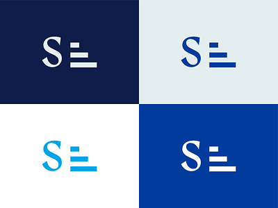 SUCCESS mark abstract acronym blue brand design branding logo logomark mark nebraska omaha s staircase typography