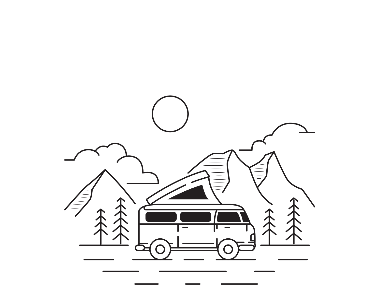 Outdoor Van by Blackcube on Dribbble