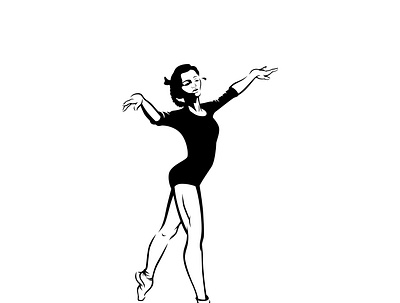 ballerina vector jumping