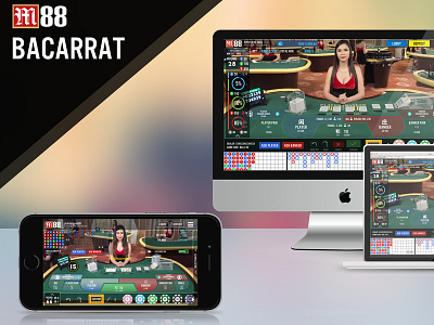 M88 Bacarrat game app design ui ux