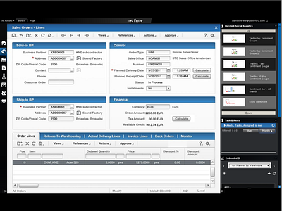 INFOR 10 ERP DISCRETE ienterprise (XA) PRODUCT ROADMAP app design icon ui ux vector