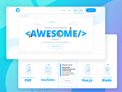 UI UX - Tech Community Startup best design design startup tech typography vector website