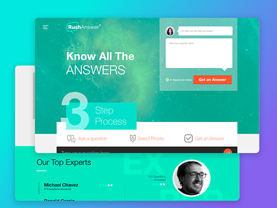 UI UX for RushAnswer - Website